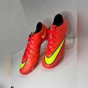 NIKE MERCURIAL VICTORY V FIRM GROUND SOCCER SHOES Hyper Punch sz9.5